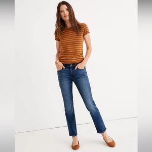 NWT sz 24 Tall, Madewell The Tall Slim Boyjean in Everglade Wash